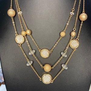 Ballet Gold layered Necklace